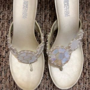 Kenneth Cole Wedge Thong Sandals